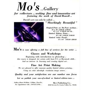 David Howell Limited Edition Print Samples and Brochure from Mo's Gallery